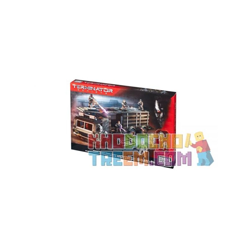 MEGA BLOKS CNG05 non  ROBBER. bộ đồ chơi xếp lắp ráp ghép mô hình Terminator PRISONER TRANSPORT ATTACK Kẻ Hủy Diệt 819 khối