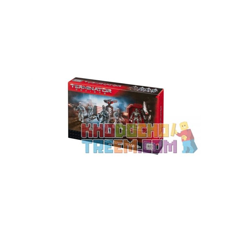 MEGA BLOKS CNG02 non  T-800. bộ đồ chơi xếp lắp ráp ghép mô hình Terminator T-800 PACK Kẻ Hủy Diệt 113 khối