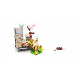 MEGA BLOKS DXY13 non  BẾP MICKEYTM CHAOS. bộ đồ chơi xếp lắp ráp ghép mô hình Teenage Mutant Ninja Turtles MIKEY™ KITCHEN CHAOS Ninja Rùa 50 khối