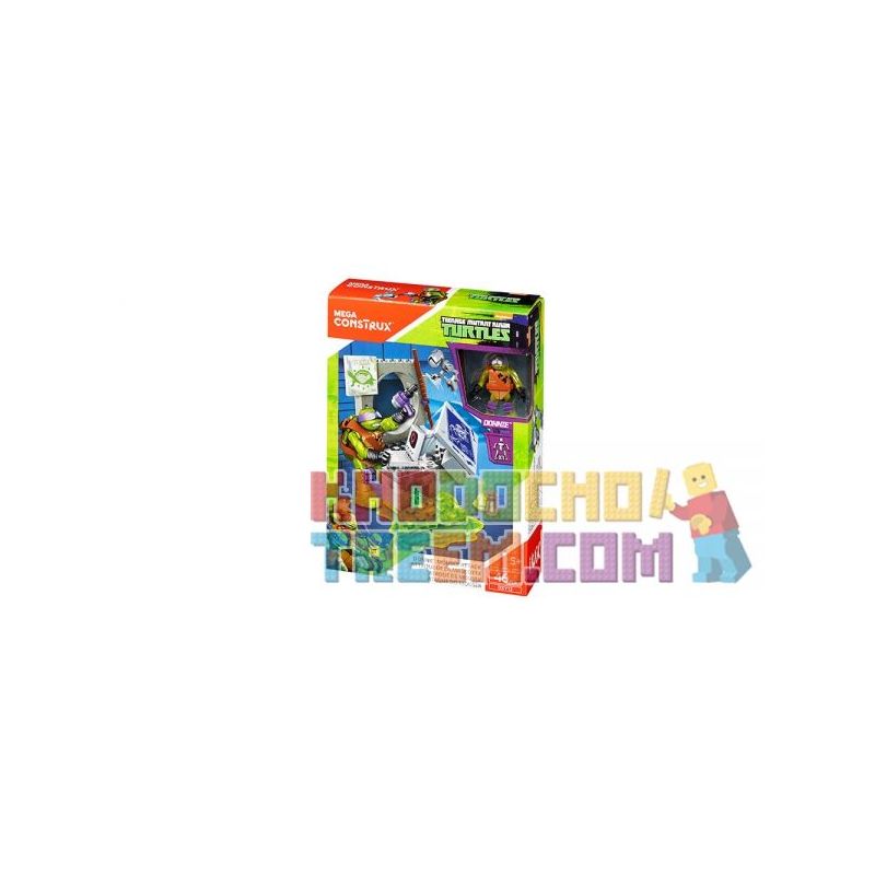 MEGA BLOKS DXY12 non  MÁY DONNEYTM. bộ đồ chơi xếp lắp ráp ghép mô hình Teenage Mutant Ninja Turtles DONNIE™ MOUSER ATTACK Ninja Rùa 46 khối