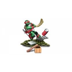 MEGA BLOKS DXY06 non  KHÚC CÔN CẦU RAVTM MẠNH MẼ bộ đồ chơi xếp lắp ráp ghép mô hình Teenage Mutant Ninja Turtles RAPH™ SLAPSHOT Ninja Rùa 22 khối