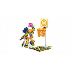 MEGA BLOKS DXY05 non  MICKEYTM LANGGENT. bộ đồ chơi xếp lắp ráp ghép mô hình Teenage Mutant Ninja Turtles MIKEY™ KRAANG DUNK Ninja Rùa 22 khối