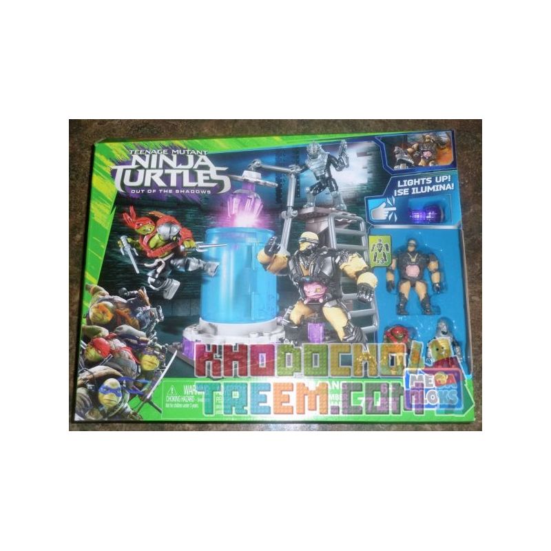 MEGA BLOKS DRK00 non  TỦ ĐÔNG bộ đồ chơi xếp lắp ráp ghép mô hình Teenage Mutant Ninja Turtles CRYO CHAMBERS Ninja Rùa 77 khối