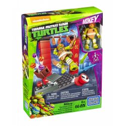 MEGA BLOKS DPW79 non  CUỘC RƯỢT ĐUỔI CỦA KHU PHỐ TÀU MICKEY bộ đồ chơi xếp lắp ráp ghép mô hình Teenage Mutant Ninja Turtles MIKEY CHINATOWN CHASE Ninja Rùa 66 khối