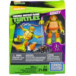 MEGA BLOKS DPW77 non  MICKEY VÀ ĐÈN ĐƯỜNG bộ đồ chơi xếp lắp ráp ghép mô hình Teenage Mutant Ninja Turtles MIKEY STREETLAMP SLAM Ninja Rùa 21 khối
