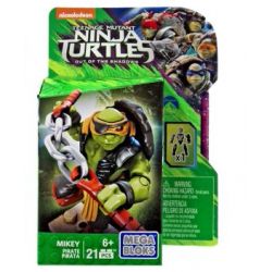 MEGA BLOKS DPW17 non  CƯỚP BIỂN bộ đồ chơi xếp lắp ráp ghép mô hình Teenage Mutant Ninja Turtles MICKEY PIRATE Ninja Rùa 21 khối