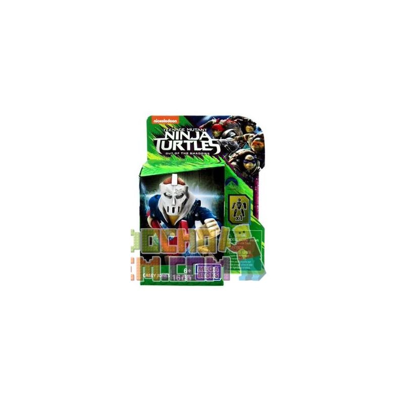 MEGA BLOKS DPW15 non  KATHY JONES. bộ đồ chơi xếp lắp ráp ghép mô hình Teenage Mutant Ninja Turtles CASEY JONES Ninja Rùa 16 khối
