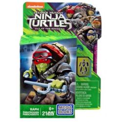 MEGA BLOKS DPW14 non  EMPT. bộ đồ chơi xếp lắp ráp ghép mô hình Teenage Mutant Ninja Turtles RAPH PARATROOPER Ninja Rùa 21 khối