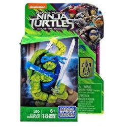 MEGA BLOKS DPW13 non  SNEAK RIO. bộ đồ chơi xếp lắp ráp ghép mô hình Teenage Mutant Ninja Turtles STEALTH LEO Ninja Rùa 18 khối