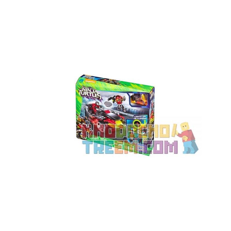 MEGA BLOKS DPF80 non  ĐƯỜNG RAVF bộ đồ chơi xếp lắp ráp ghép mô hình Teenage Mutant Ninja Turtles RAPH STREET STRIKE Ninja Rùa 122 khối