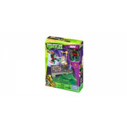 MEGA BLOKS DMX35 non  RAVFA. bộ đồ chơi xếp lắp ráp ghép mô hình Teenage Mutant Ninja Turtles RAPH™ DOJO COMBAT Ninja Rùa 51 khối