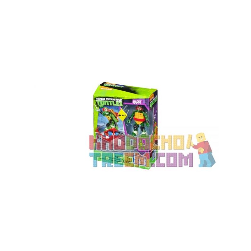 MEGA BLOKS DMX32 non  ĐÀO TẠO TRƯỢT VÁN LAF bộ đồ chơi xếp lắp ráp ghép mô hình Teenage Mutant Ninja Turtles RAPH™ SKATE TRAINING Ninja Rùa 30 khối