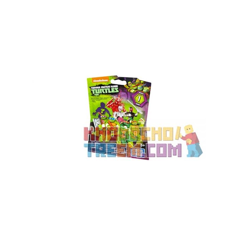 MEGA BLOKS DMX21 non  HÌNH HÀNH ĐỘNG THU NHỎ DÒNG 1 bộ đồ chơi xếp lắp ráp ghép mô hình Teenage Mutant Ninja Turtles MICRO ACTION FIGURES SERIES Ninja Rùa 10 khối