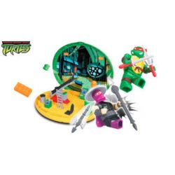 MEGA BLOKS 1407 non  PHÒNG THÍ NGHIỆM KHÔNG GIAN bộ đồ chơi xếp lắp ráp ghép mô hình Teenage Mutant Ninja Turtles SPACE LAB Ninja Rùa 120 khối