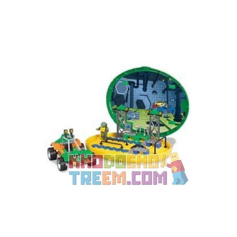 MEGA BLOKS 1406 non  GARAGE ĐỘT BIẾN bộ đồ chơi xếp lắp ráp ghép mô hình Teenage Mutant Ninja Turtles MUTATION GARAGE Ninja Rùa 135 khối