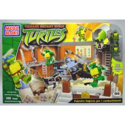 MEGA BLOKS 1421 non  CHIẾN ĐẤU bộ đồ chơi xếp lắp ráp ghép mô hình Teenage Mutant Ninja Turtles COMBAT LAIR Ninja Rùa 320 khối