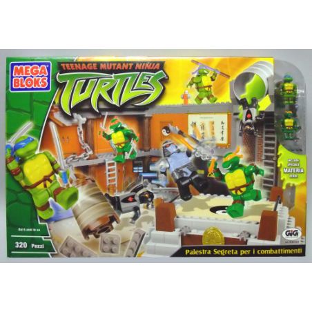 MEGA BLOKS 1421 non  CHIẾN ĐẤU bộ đồ chơi xếp lắp ráp ghép mô hình Teenage Mutant Ninja Turtles COMBAT LAIR Ninja Rùa 320 khối