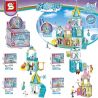 SHENG YUAN SY 1572 non  DREAM CASTLE 4IN1 LODGE SECRET HOUSE ICE SNOW COTTAGE SWEETLOVE bộ đồ chơi xếp lắp ráp ghép mô hình S-GIRLS 572 khối