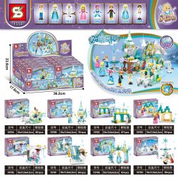 SHENG YUAN SY 1570 non  ICE VÀ SNOW CARNIVAL 8 bộ đồ chơi xếp lắp ráp ghép mô hình S-GIRLS 676 khối