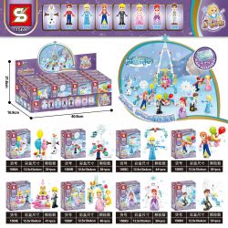 SHENG YUAN SY 1569 non  MẪU HÀNG XẾP NGỌT 8 bộ đồ chơi xếp lắp ráp ghép mô hình S-GIRLS 292 khối