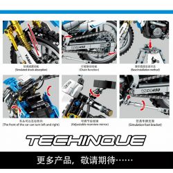 SEMBO 701715 non  YAMAHA WR450. bộ đồ chơi xếp lắp ráp ghép mô hình  YAMAHA WR450F Kỹ Thuật Công Nghệ Cao Mô Hình Phương Tiện 799 khối