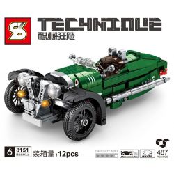 SHENG YUAN SY 8151 non  XE BA BÁNH MORGAN TRỞ LẠI bộ đồ chơi xếp lắp ráp ghép mô hình  MORGEN 3 WHEELER Kỹ Thuật Công Nghệ Cao Mô Hình Phương Tiện 487 khối