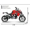 SEMBO 701604 non  DUCADI. bộ đồ chơi xếp lắp ráp ghép mô hình  RADICAL DUCATI MATADOR Kỹ Thuật Công Nghệ Cao Mô Hình Phương Tiện 710 khối