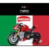 SHENZHEN RAEL ENTERTAINMENT 50051 non  DUKADI PANIGALE V4S. bộ đồ chơi xếp lắp ráp ghép mô hình  DUCATI V4S Kỹ Thuật Công Nghệ Cao Mô Hình Phương Tiện 827 khối