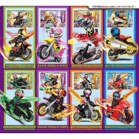 818 82232 non  NGƯỜI HÂM MỘ. bộ đồ chơi xếp lắp ráp ghép mô hình Movie & Game KAMEN WARRIOR Phim Và Trò Chơi