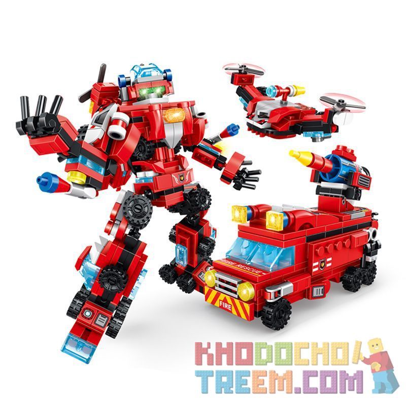 PanlosBrick 620001 Panlos Brick 620001 non  FIRECRO. bộ đồ chơi xếp lắp ráp ghép mô hình Super Warrios SUPER WARRIOR Siêu Chiến Binh