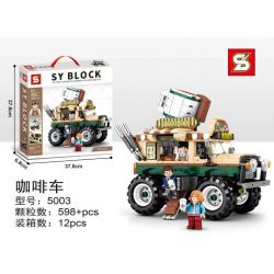 SHENG YUAN SY 5003 non  GIỎ CÀ PHÊ bộ đồ chơi xếp lắp ráp ghép mô hình 598 khối