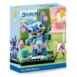 K BOX 10205 non  KHÂU bộ đồ chơi xếp lắp ráp ghép mô hình STITCH 881 khối