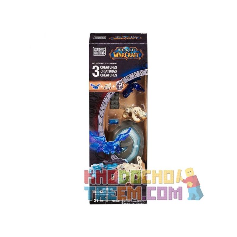 MEGA BLOKS 91036 non  GÓI SINH VẬT 2. bộ đồ chơi xếp lắp ráp ghép mô hình Computer Games CREATURE PACK 2 Trò Chơi 31 khối