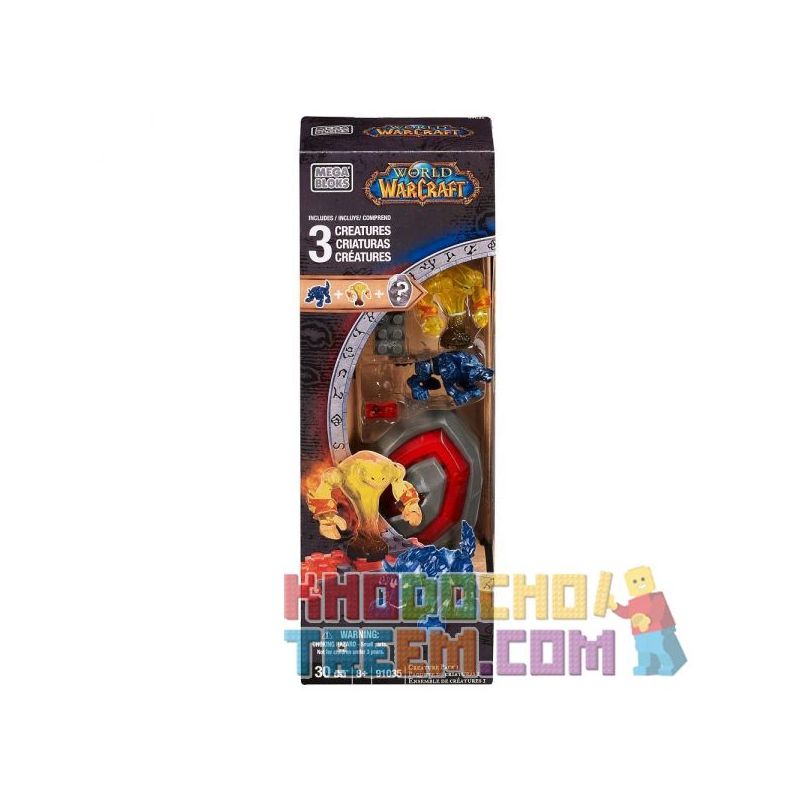 MEGA BLOKS 91035 non  GÓI SINH VẬT 1. bộ đồ chơi xếp lắp ráp ghép mô hình Computer Games CREATURE PACK 1 Trò Chơi 30 khối