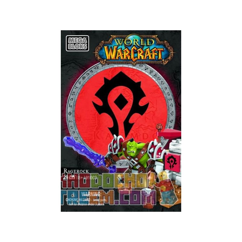 MEGA BLOKS 91003 non  RAGEROCK. bộ đồ chơi xếp lắp ráp ghép mô hình Computer Games Trò Chơi 29 khối