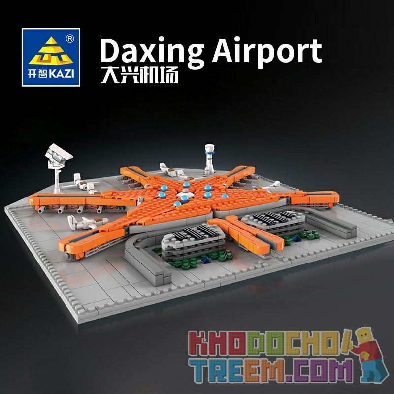 Kazi KY2012 2012 non  SÂN BAY DAXING. bộ đồ chơi xếp lắp ráp ghép mô hình Buildings DAXING AIRPORT 930 khối