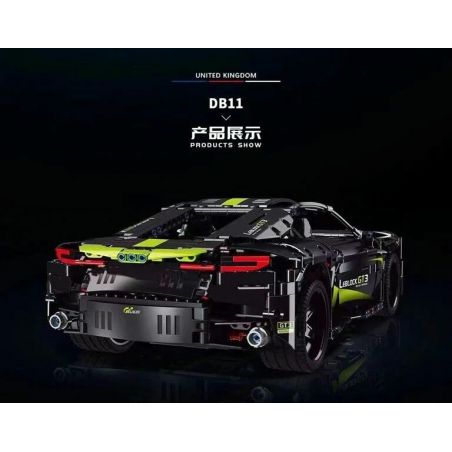 REBRICKABLE MOC-62260 62260 MOC62260 SUPER 18K K85 K136 non  ASTON MARTIN DB11. bộ đồ chơi xếp lắp ráp ghép mô hình  Kỹ Thuật Công Nghệ Cao Mô Hình Phương Tiện 1905 khối