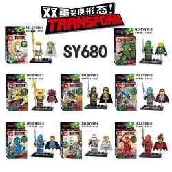 SHENG YUAN SY SY680 non  MẪU BIẾN ĐỔI KÉP. bộ đồ chơi xếp lắp ráp ghép mô hình The  Ninjago Movie NINJA GO TRANSFORM Ninja Lốc Xoáy