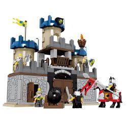 HYSTOYS HONGYUANSHENG AOLEDUOTOYS HG-1312 1312 HG1312 Xếp hình kiểu    Castle Đánh Chiếm Lâu đài Trung Cổ 2 Tầng 82 khối