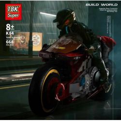 SUPER 18K K84 non  MOTOR MOTOR. bộ đồ chơi xếp lắp ráp ghép mô hình YAIBA KUSANAGI 668 khối