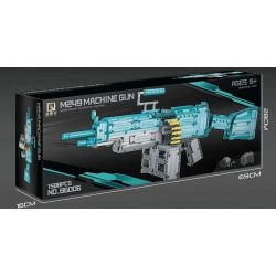 QIZHILE 86006 non  VŨ KHÍ TỰ ĐỘNG CHO LỚP M249 (SÚNG MÁY DỨA LỚN) bộ đồ chơi xếp lắp ráp ghép mô hình Gun M249 MACHINE GUN 1588 khối