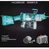 QIZHILE 86006 non  VŨ KHÍ TỰ ĐỘNG CHO LỚP M249 (SÚNG MÁY DỨA LỚN) bộ đồ chơi xếp lắp ráp ghép mô hình Gun M249 MACHINE GUN 1588 khối