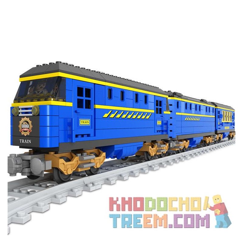 AUSINI 25002 non  XE LỬA bộ đồ chơi xếp lắp ráp ghép mô hình City TRAINS Thành Phố 832 khối