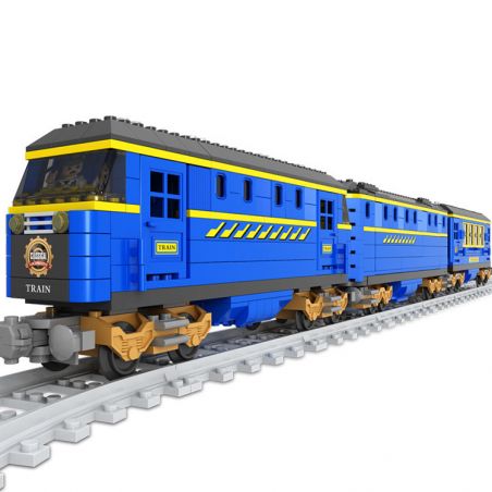 AUSINI 25002 non  XE LỬA bộ đồ chơi xếp lắp ráp ghép mô hình City TRAINS Thành Phố 832 khối