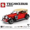 SHENG YUAN SY 8612 non  XE CỔ MÀU ĐỎ 1:14 tỷ lệ 1:14 bộ đồ chơi xếp lắp ráp ghép mô hình  TECHINQUE Kỹ Thuật Công Nghệ Cao Mô Hình Phương Tiện 1134 khối