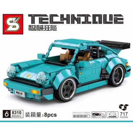 SHENG YUAN SY 8310 non  XE THỂ THAO PORSCHE 911 bộ đồ chơi xếp lắp ráp ghép mô hình  TECHINQUE Kỹ Thuật Công Nghệ Cao Mô Hình Phương Tiện 717 khối