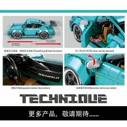 SHENG YUAN SY 8310 non  XE THỂ THAO PORSCHE 911 bộ đồ chơi xếp lắp ráp ghép mô hình  TECHINQUE Kỹ Thuật Công Nghệ Cao Mô Hình Phương Tiện 717 khối