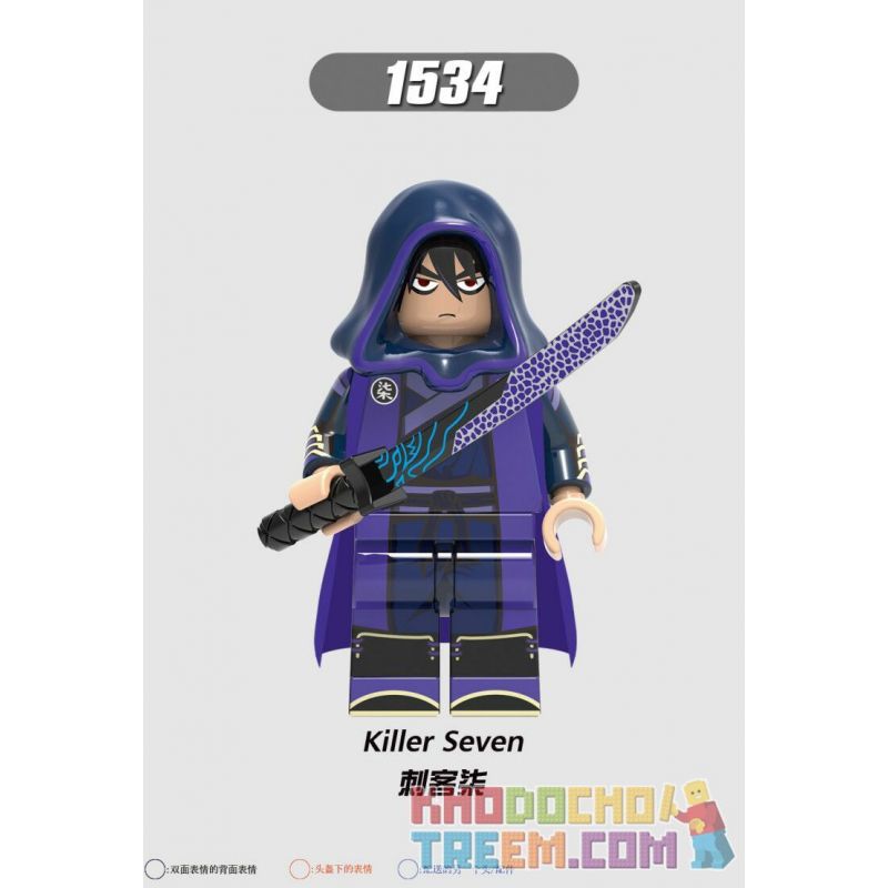 XINH 1534 non  KẺ ÁM SÁT bộ đồ chơi xếp lắp ráp ghép mô hình Movie & Game KILLER SEVEN Phim Và Trò Chơi