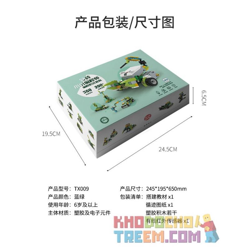 BRICK TX009 non  LẬP TRÌNH VIÊN NHỎ bộ đồ chơi xếp lắp ráp ghép mô hình  SMALL PROGRAMMER Kỹ Thuật Công Nghệ Cao Mô Hình Phương Tiện