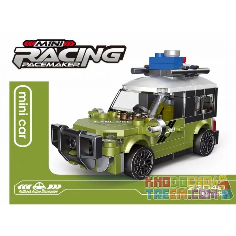 Decool 22039 Jisi 22039 non  4 XE OFF-ROAD bộ đồ chơi xếp lắp ráp ghép mô hình Mini Racing Pacemaker Đua Xe Mini 88 khối